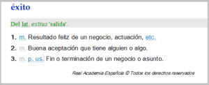 exito-RAE