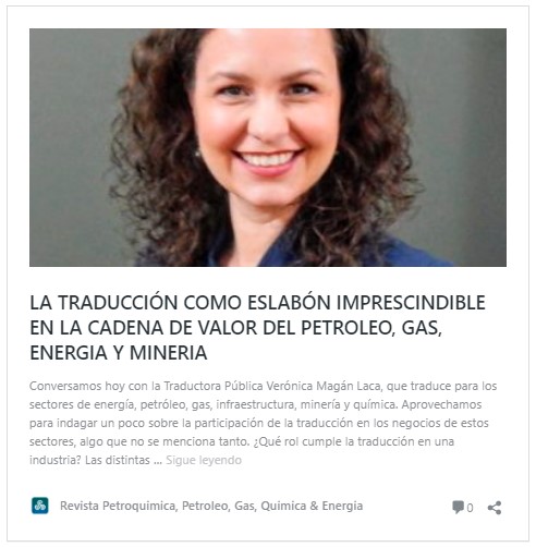 La traducción como eslabón imprescindible en la cadena de valor del petróleo, gas, energía y&nbsp;minería